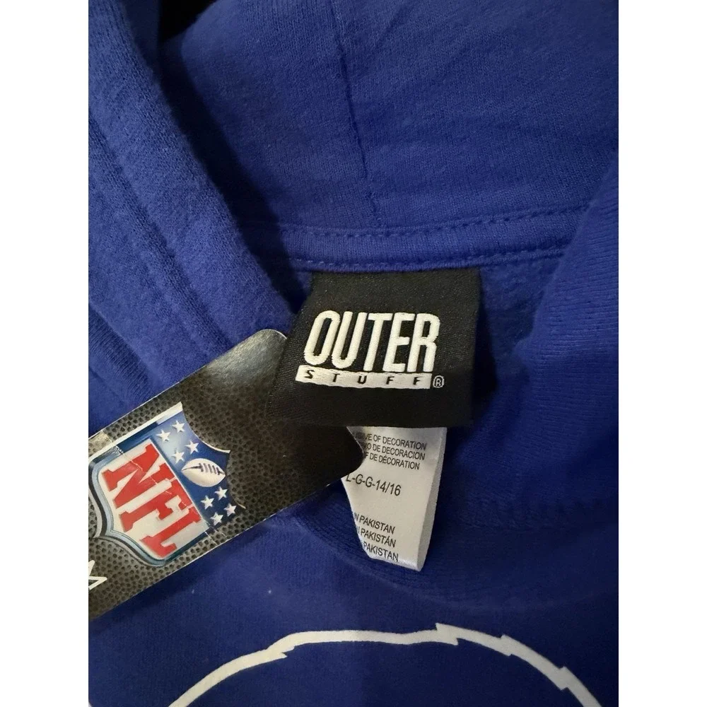 NWT Buffalo Bills Hoodie Youth Large NFL Nike Sweatshirt Royal Blue Boys 14/16